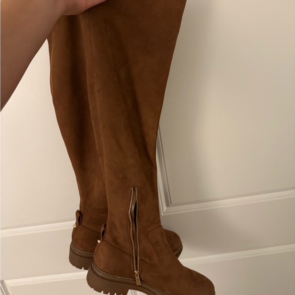 Michael Kors Tan Over the Knee Boots